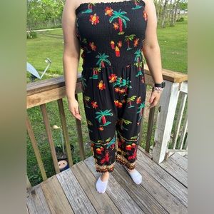 Faith resort wear women strapless jumpsuit